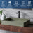 Quartz Composite Sage Green Bathroom Sink 4