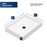 Quartz Composite White Bathroom Sink 3