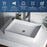 Quartz Composite White Bathroom Sink 4