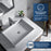 Quartz Composite White Bathroom Sink 5