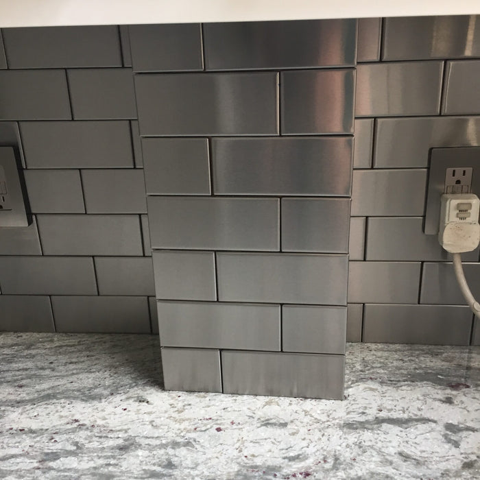 Stainless Steel Subway Half Tile 3