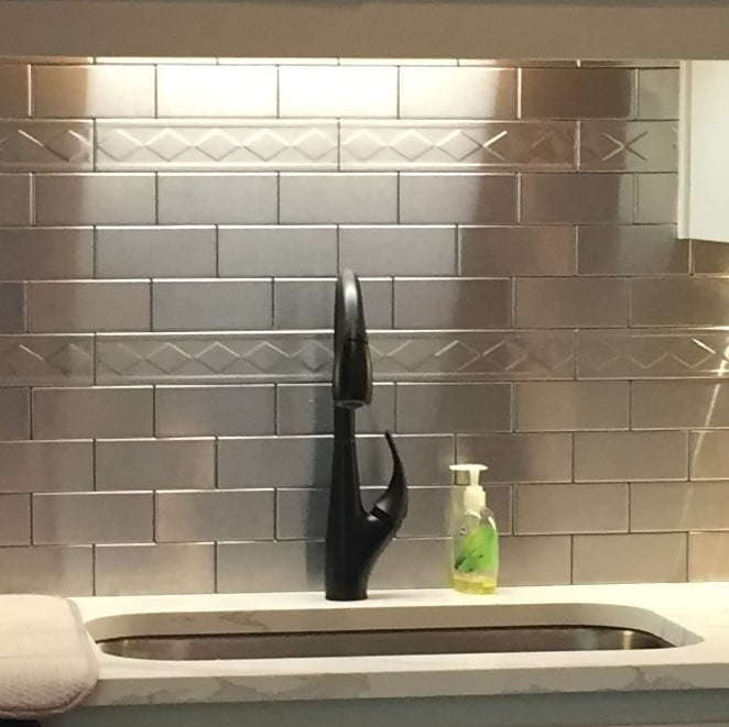Stainless Steel Subway Tile 1