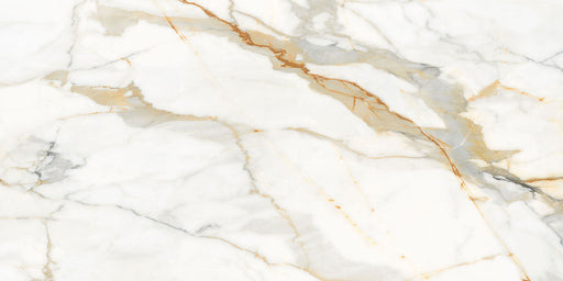 Statuario Gold Porcelain White Tile Polished 1