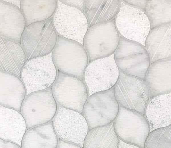 Cali Reverse Pattern Tile Tesoro Contempo Cali Gris Multi Finish Marble Mosaic | Lowest Price ...