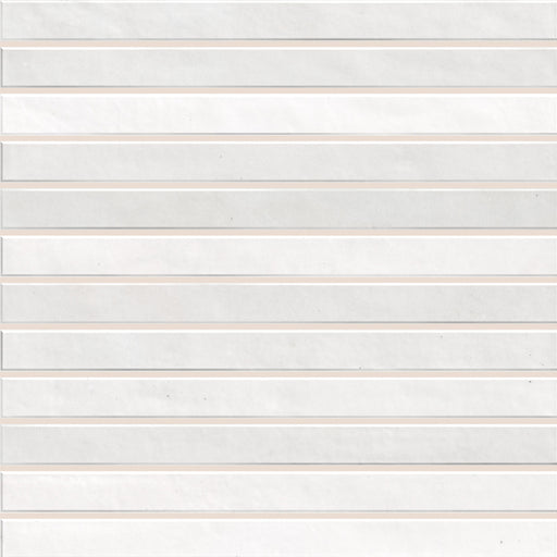 Strata Ceramic White Tile Glossy 1