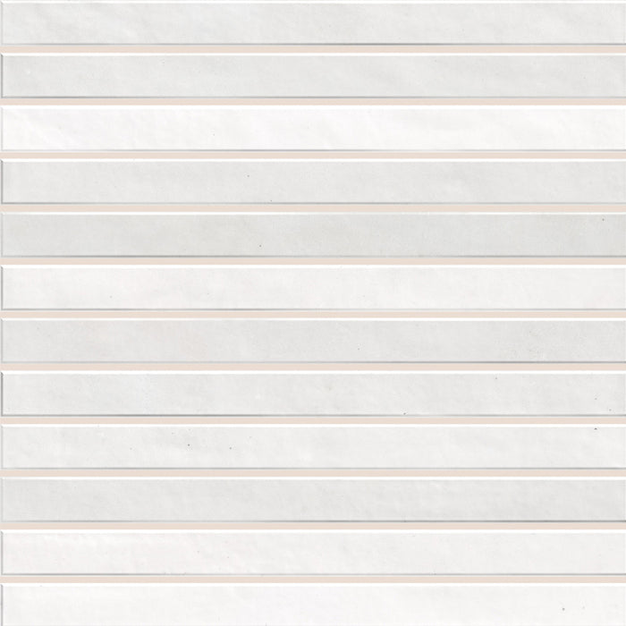 Strata Ceramic White Tile Glossy 1