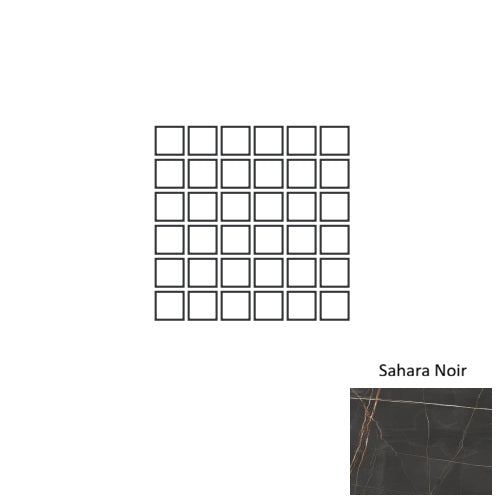 Marmi Lux Porcelain Sahara Noir MSN3 Mosaic Natural 1