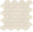 Full Sheet Sample - Aquatica Element Sand Scallop Glass Mosaic - 11.75" x 11.75" Glossy