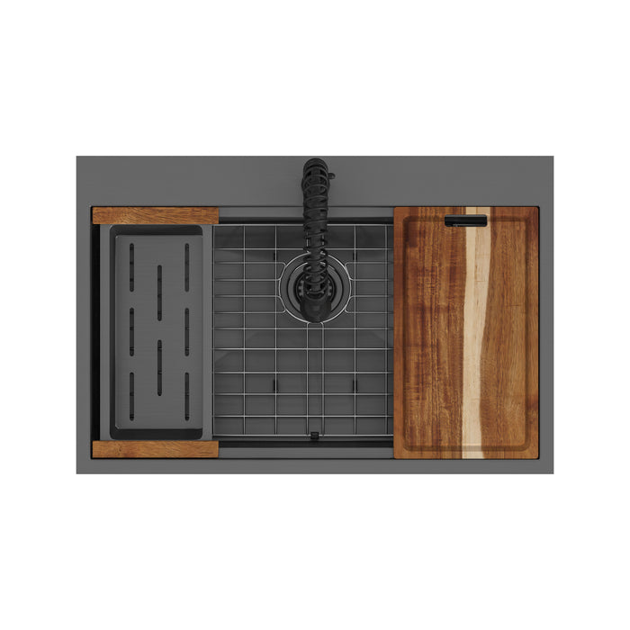 PULSE ShowerSpas Santa Cruz Kitchen Sink Brushed 2