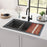 PULSE ShowerSpas Santa Cruz Kitchen Sink Brushed 7