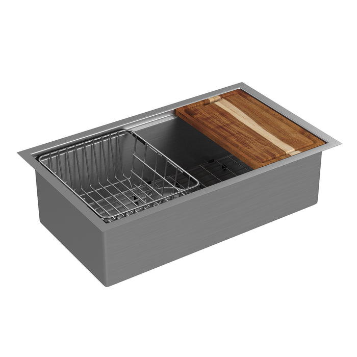 PULSE ShowerSpas Santa Cruz Kitchen Sink Brushed 1