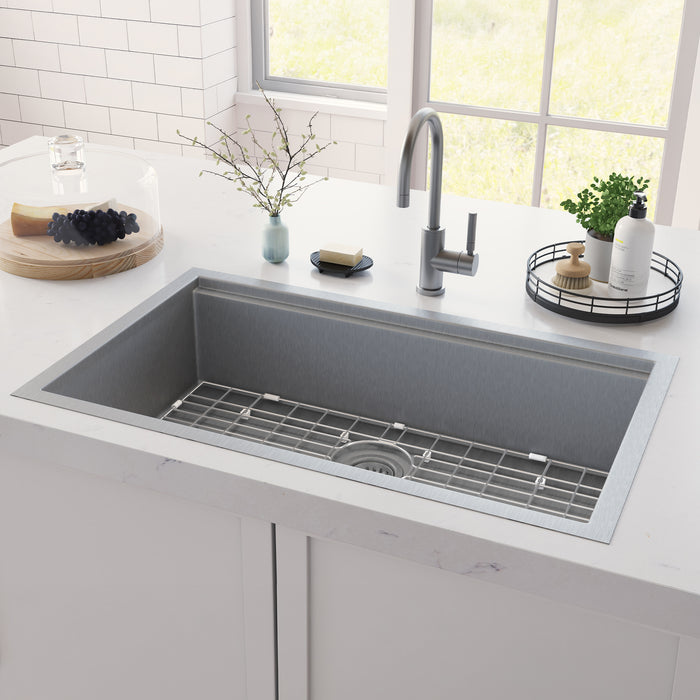 PULSE ShowerSpas Santa Cruz Kitchen Sink Brushed 5