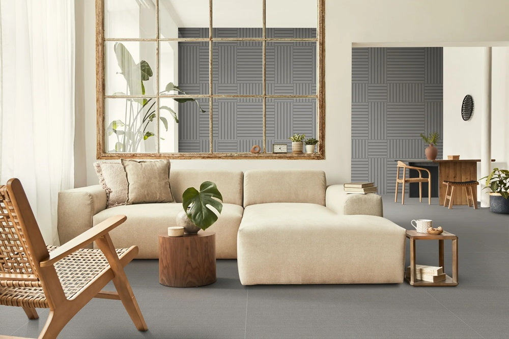 Bestow Saori Charcoal Porcelain Tile - Matte