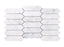 Full Sheet Sample - Venatino Goia Picket Fence Natural Stone Mosaic - 7.50" x 12" Satin