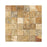 Full Sheet Sample - Scabos Cross Cut Wavy Travertine Mosaic - 2" x 2" x 3/8" - 3/4" Tumbled