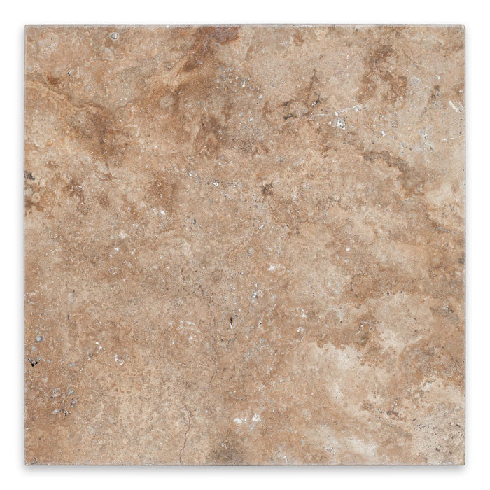 Full Paver Sample - Scabos Travertine Paver - 6" x 6" x 3 CM Tumbled