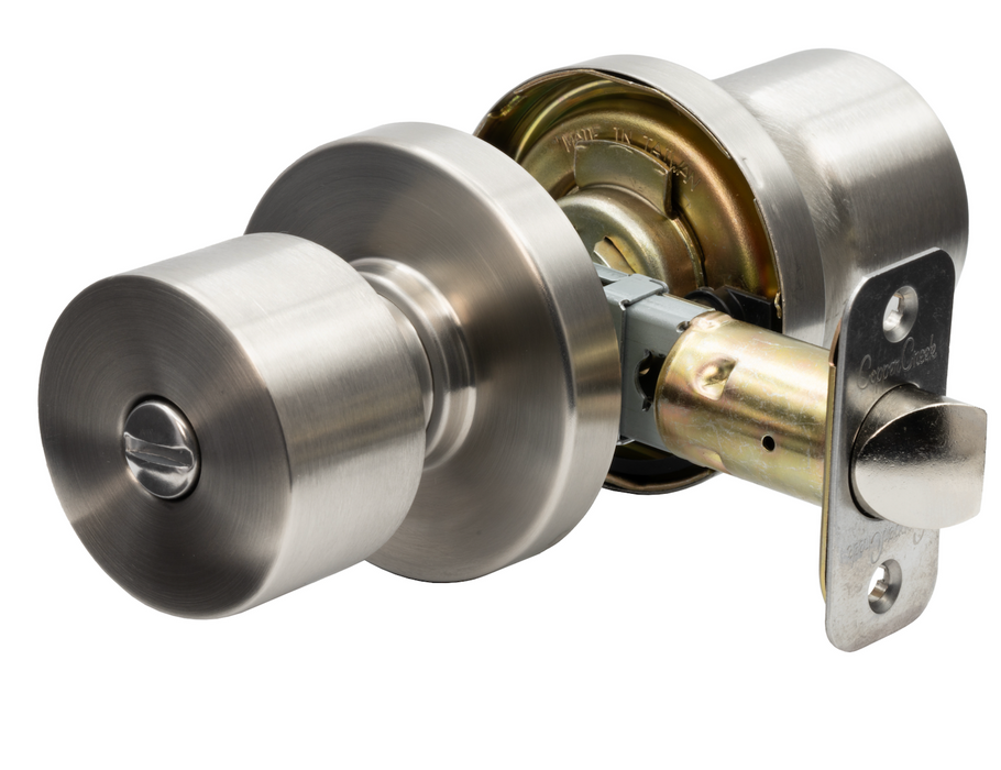 Metro Round Steel Satin Stainless SS Door Knob Satin Stainless 1