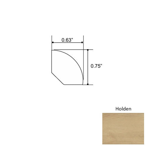 Seaside Wood Holden Quarter Round Embossed 1