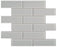 Full Sheet Sample - Aquatica Element Shadow Staggered Glass Mosaic - 2" x 6" x 8 MM Glossy