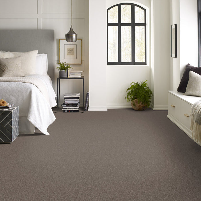 Imaginable I French Roast Polyester Carpet - Textured
