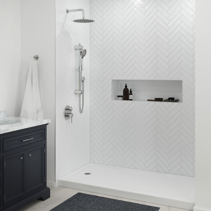 PULSE ShowerSpas ShowerPan - Left Shower Base Glossy 6