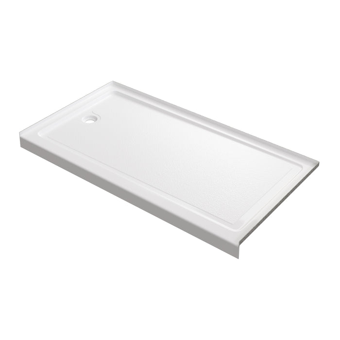 PULSE ShowerSpas ShowerPan - Left Shower Base Glossy 1