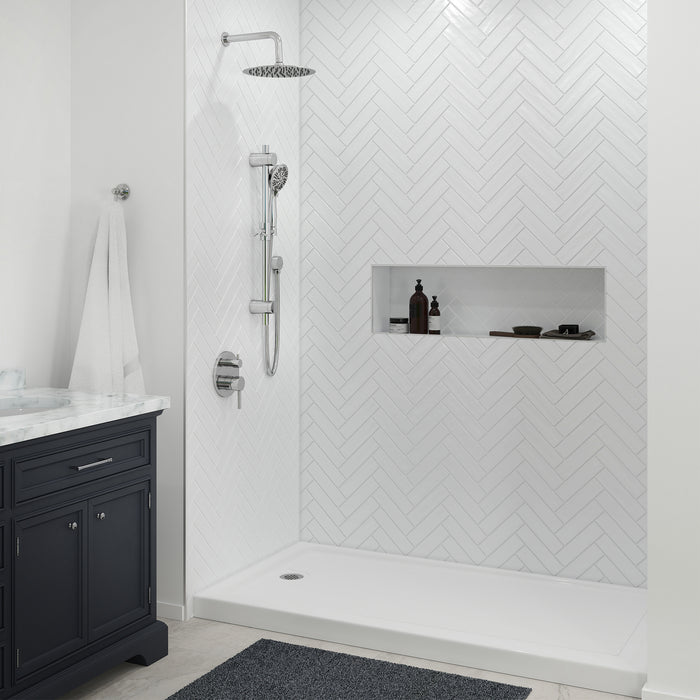 PULSE ShowerSpas ShowerPan - Left Shower Base Glossy 6
