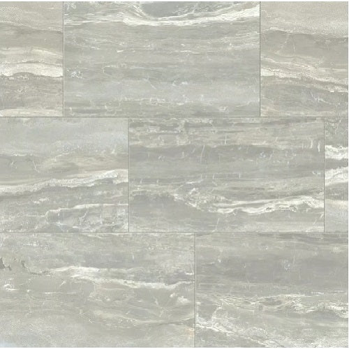 Full Tile Sample - Breccia Silver Porcelain Tile - 12" x 12" x 8 MM Polished