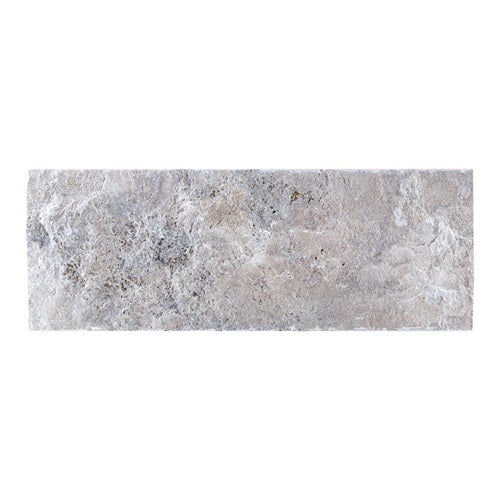 Split Face Titanium Travertine Veneer - 12" x 24"