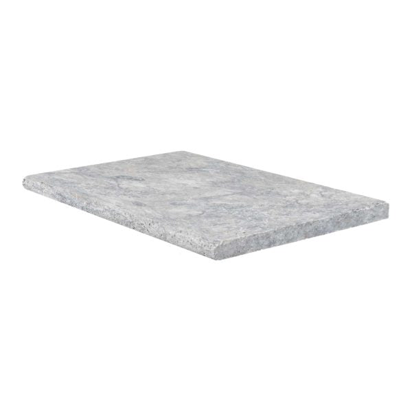 Clearance Sale! Silver Premium Travertine Coping - Tumbled