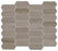 Clearance Sale! Silver Screen Marble Mosaic - 2" x 4" Elongated Hexagon