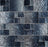 Full Sheet Sample - Terra Bella Silver Blue Block Random Glass Mosaic - 11.75" x 11.75" Glossy