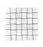 Full Sheet Sample - Mother Of Pearl Silver Basket Weave Porcelain Mosaic - 12" x 12" Matte
