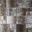 Full Sheet Sample - Terra Bella Silver Block Random Glass Mosaic - 11.75" x 11.75" Glossy