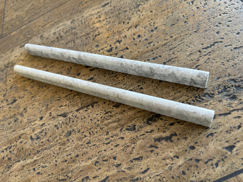 Silver Sky Polished Marble Liner - 1/2" x 12" Pencil 2