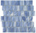 Full Sheet Sample - Aquatica Slip Stream Equatorial Glass Mosaic - 11.75" x 11.75" x 8 MM Semi Gloss