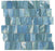 Full Sheet Sample - Aquatica Slip Stream Gulf Glass Mosaic - 11.75" x 11.75" x 8 MM Semi Gloss