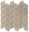 Full Sheet Sample - Aquatica Element Smoke Petal Glass Mosaic - 11.25" x 11.75" Glossy