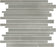 Full Sheet Sample - Aquatica Element Smoke Random Linear Glass Mosaic - 11.75" x 11.75" Glossy