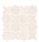 Full Sheet Sample - Solida Sand Cross & Star Porcelain Mosaic - 13.25" x 13.25" x 3 MM Matte