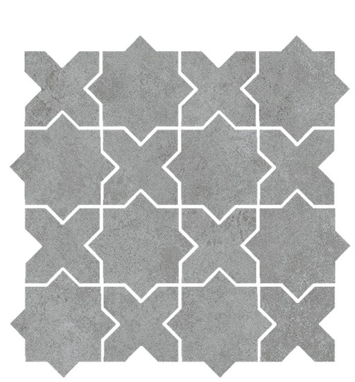 Solida Porcelain Silver Mosaic Matte 1