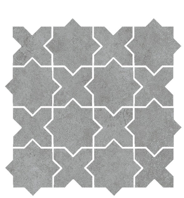 Solida Porcelain Silver Mosaic Matte 1