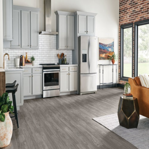 American Charm 12 Vinyl Milford Oak Solitary Gray 