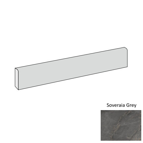 Marmi Lux Porcelain Soveraia Grey MSG3 Bullnose Natural 1