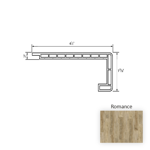 Epic Vinyl Romance Square Overlap Stair Nose Embossed 1