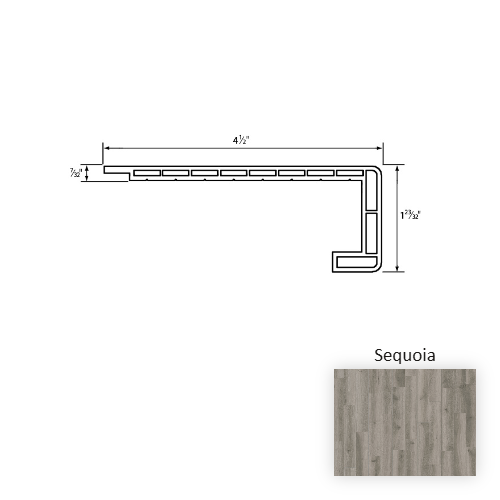 Nurture Vinyl Sequoia Square Stair Nose Embossed 1