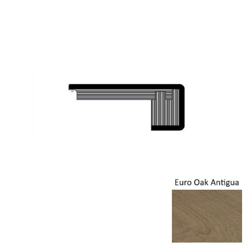 Islands Wood Euro Oak Antigua Square Stair Nose Urethane 1