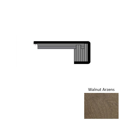 Provence II Wood Walnut Arzens Square Stair Nose Urethane 1
