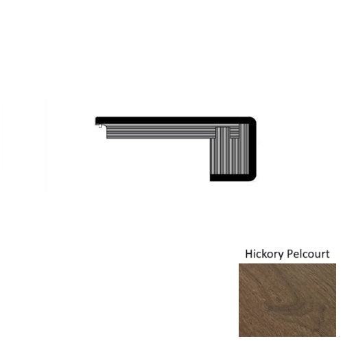 Provence II Wood Hickory Pelcourt Square Stair Nose Urethane 1