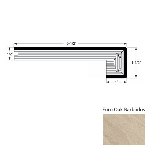 Islands Wood Euro Oak Barbados Square Stair Nose Urethane 1